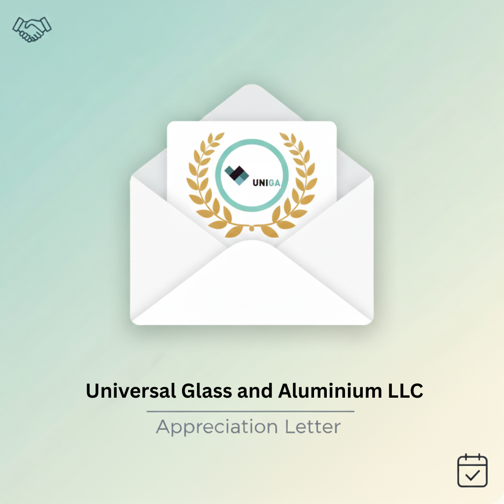 Almasa Wastewater Treatment - Universal Glass and Aluminium LLC Logo
