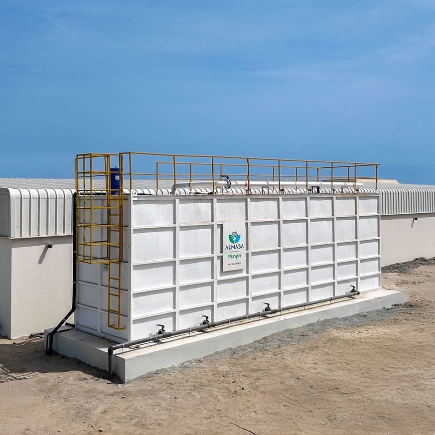 Almasa labour camp MBR sewage treatment project in Al Ain
