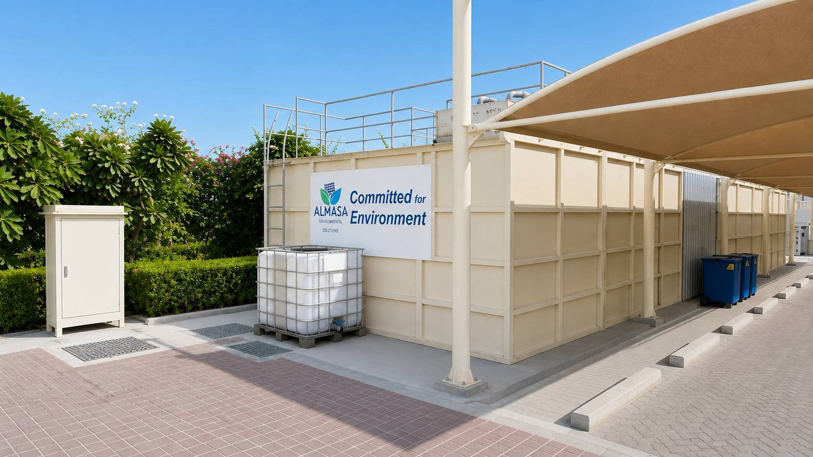Almasa effluent treatment plant project for Standard Carpets in Dubai Industrial City