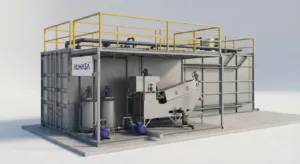 ETP vs STP comparison showing industrial process wastewater and sanitary sewage sources