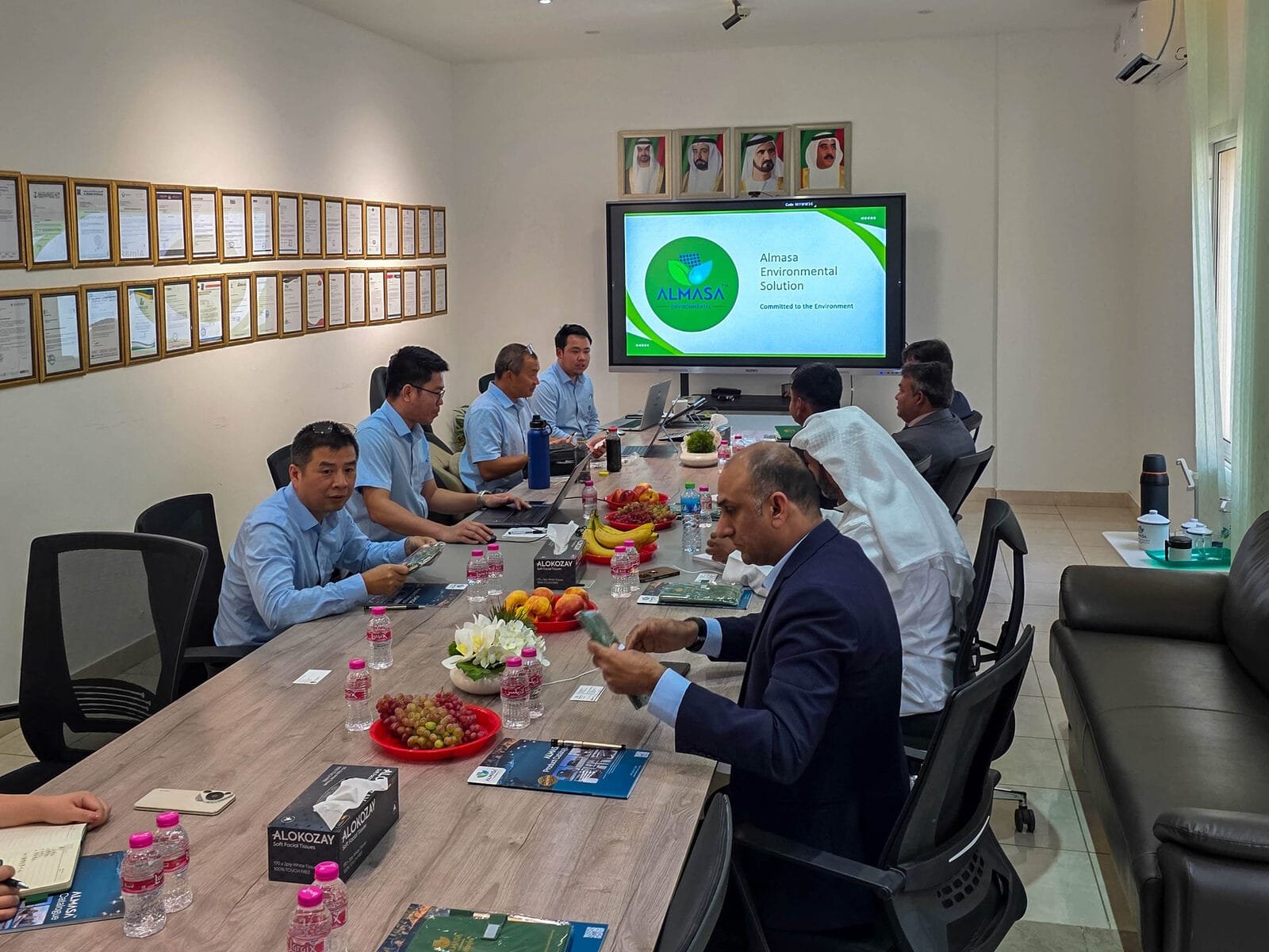Meeting with the Department of Energy Abu Dhabi delegation at Almasa