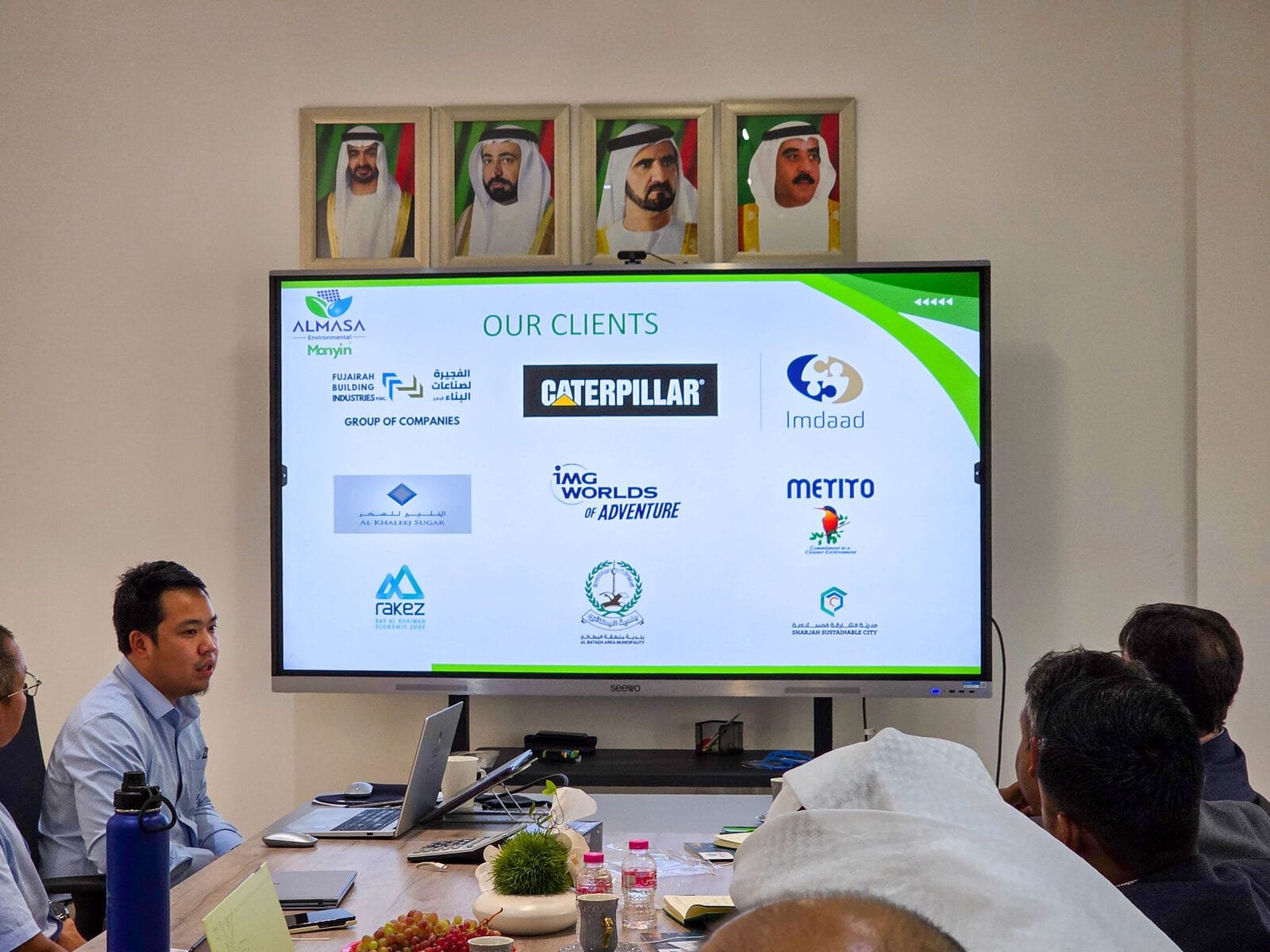 Presenting Almasa clients and projects
